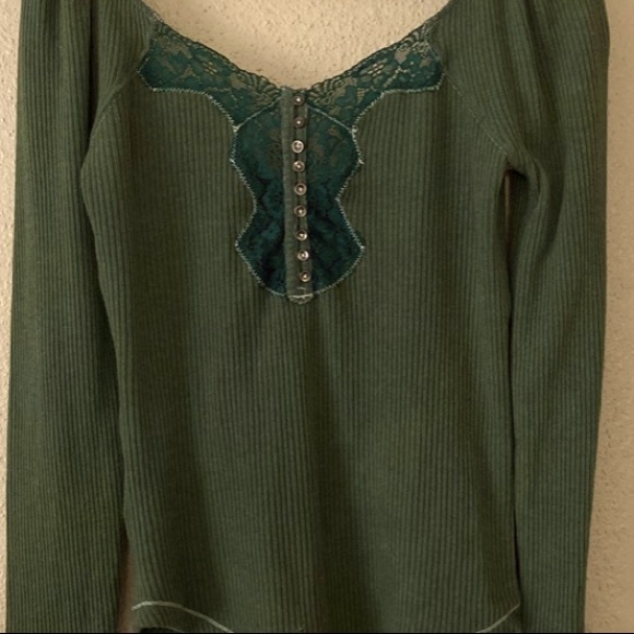 y2k grunge 2000’s bella swan twilight henley green - Picture 1 of 1